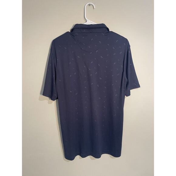 Swannies Mens L BLUE GOLF Polo Shirt Short Sleeve Performance Casual - Picture 4 of 8